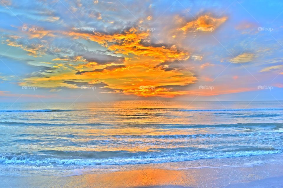 Abstract Sunset. Abstract Sunset - Gulf of Mexico