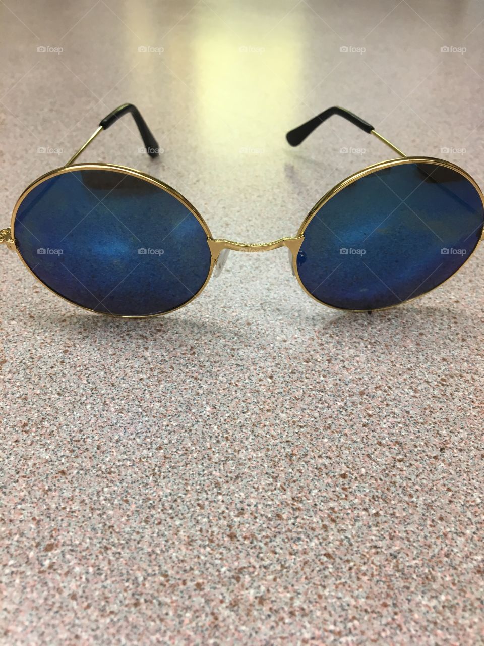 Retro blue sunglasses 