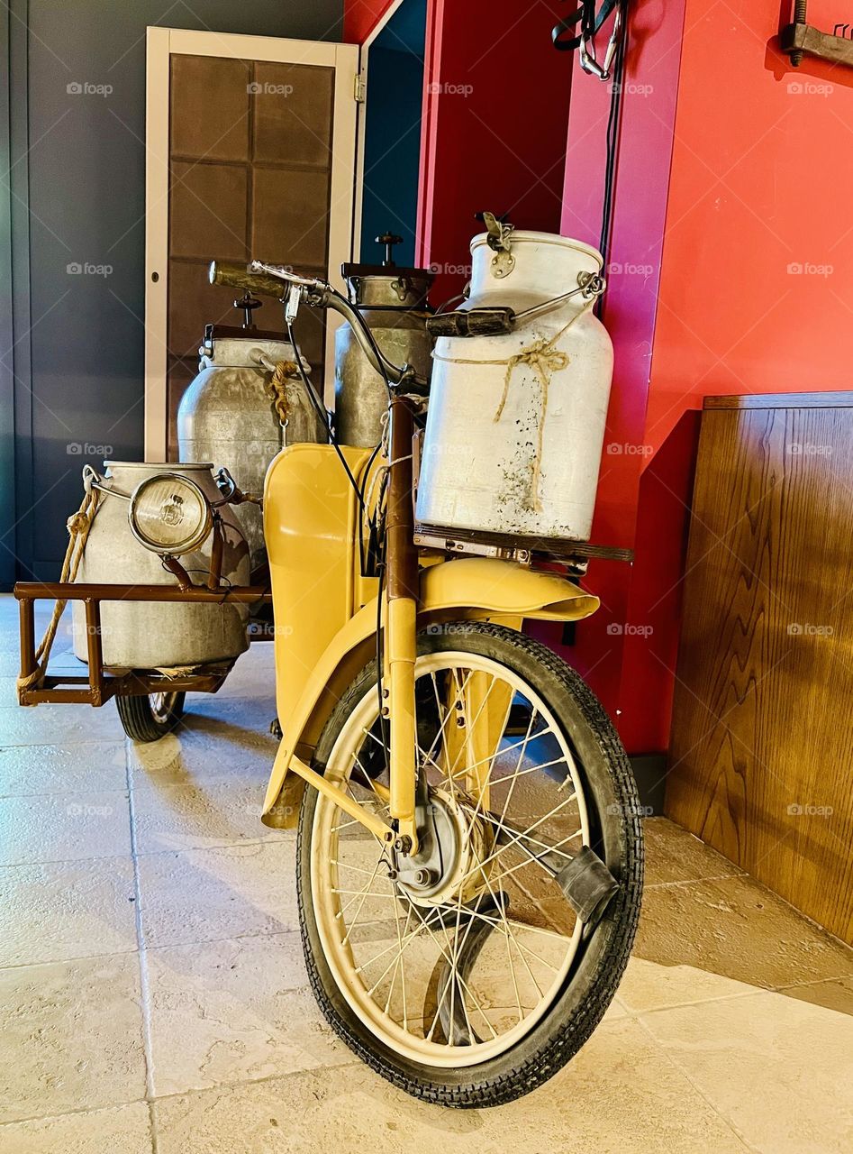 Old milk transportation system 