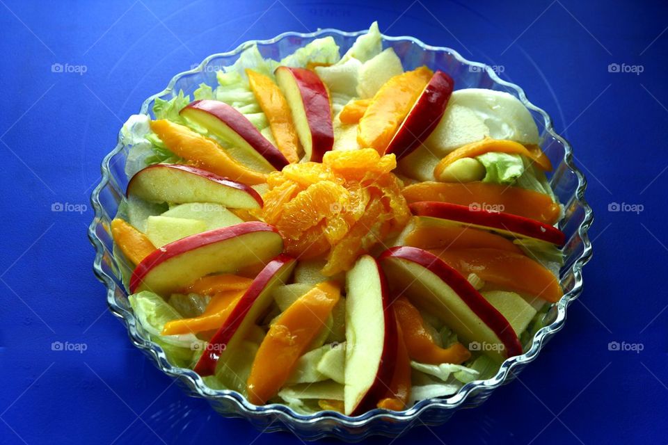 fresh fruit and vegetable salad