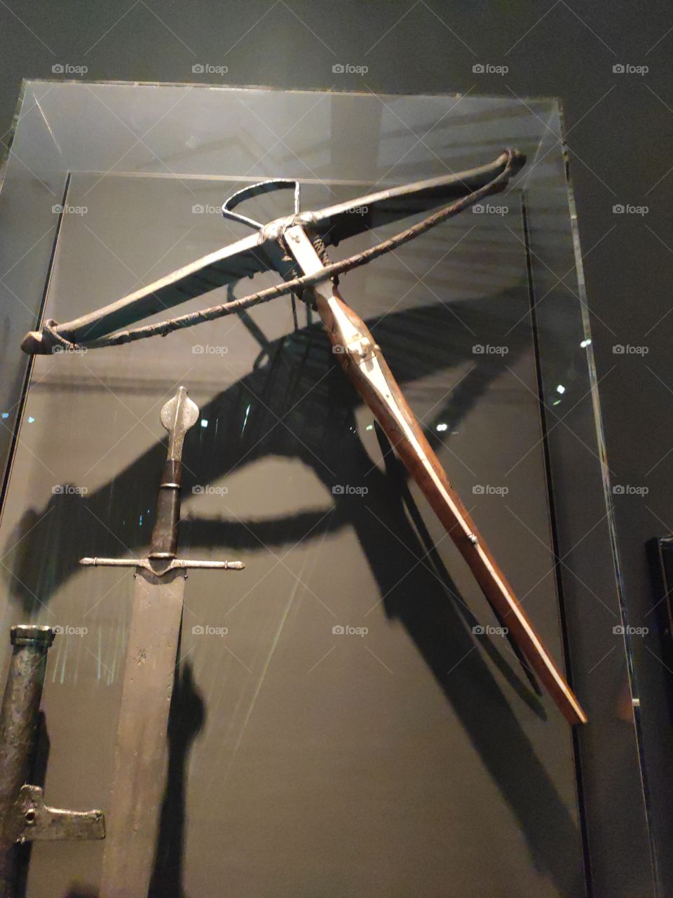 Crossbow and sword