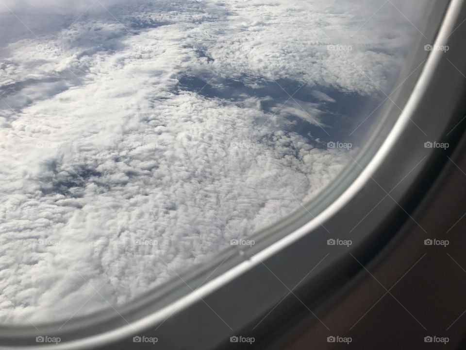   View outside plane window