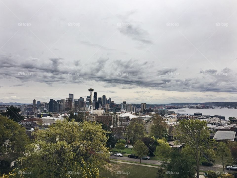 Seattle city with Space Needle