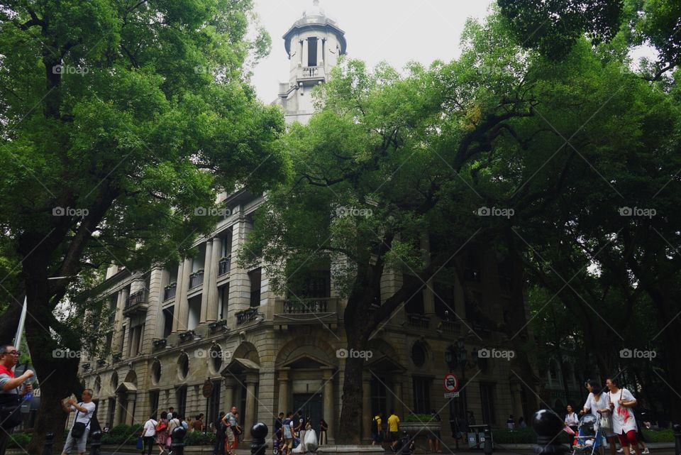 Shamian island, Guangzhou. Former site of consulates, foreign style~