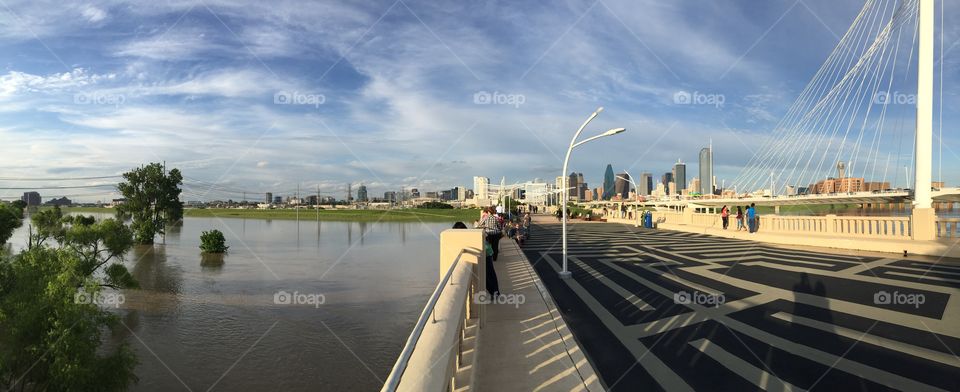 Trinity River Flooding. Dallas, TX