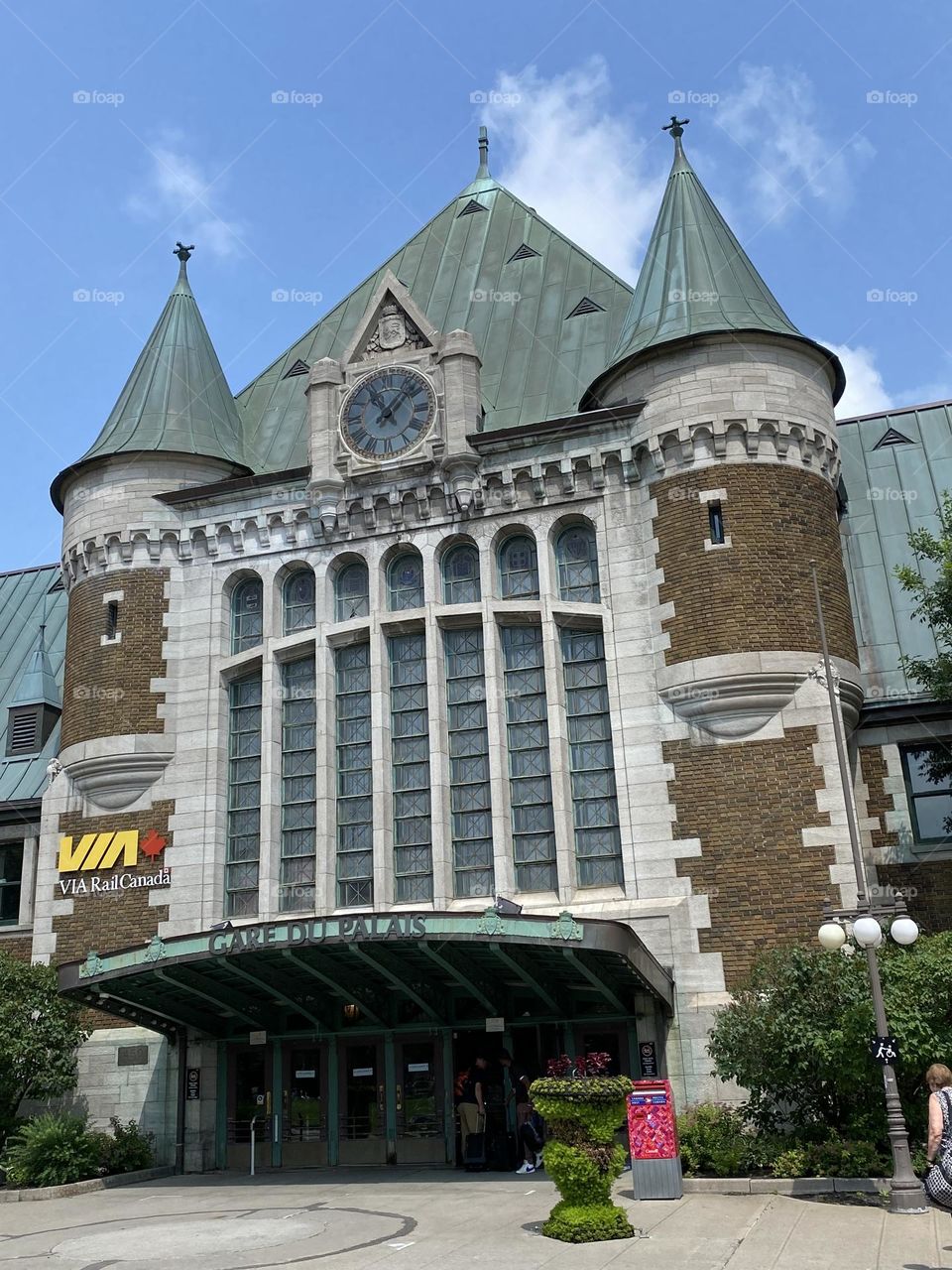 VIA station in old Quebec 