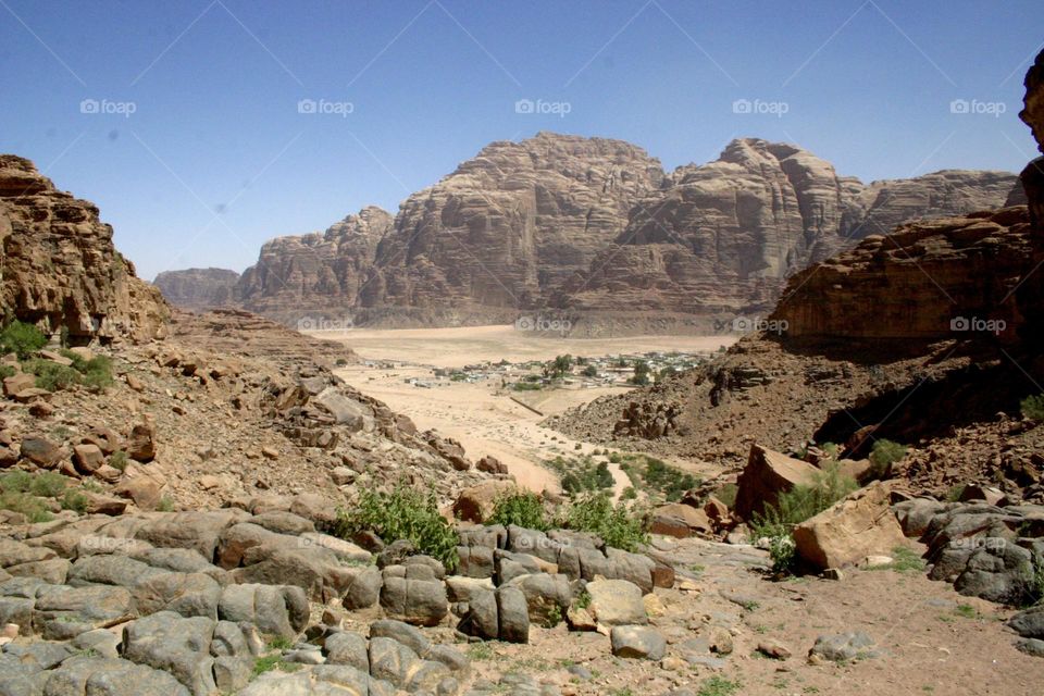 Mountains of wadi Ram Jordan 