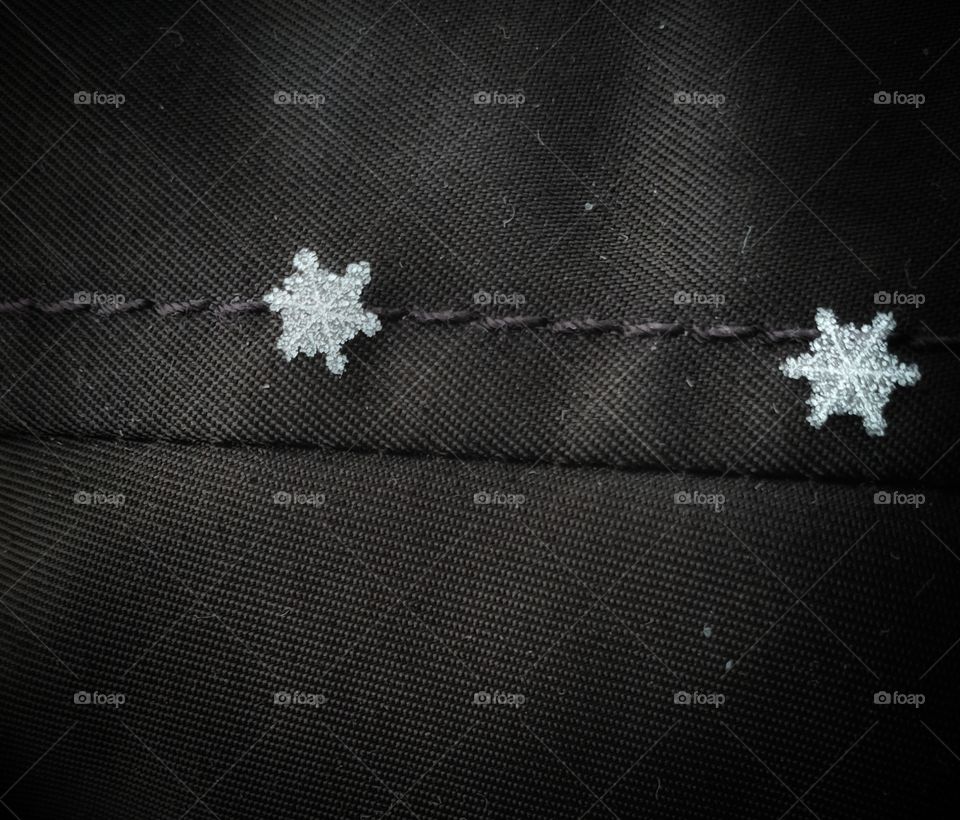 Perfectly shaped bewitching snowflakes