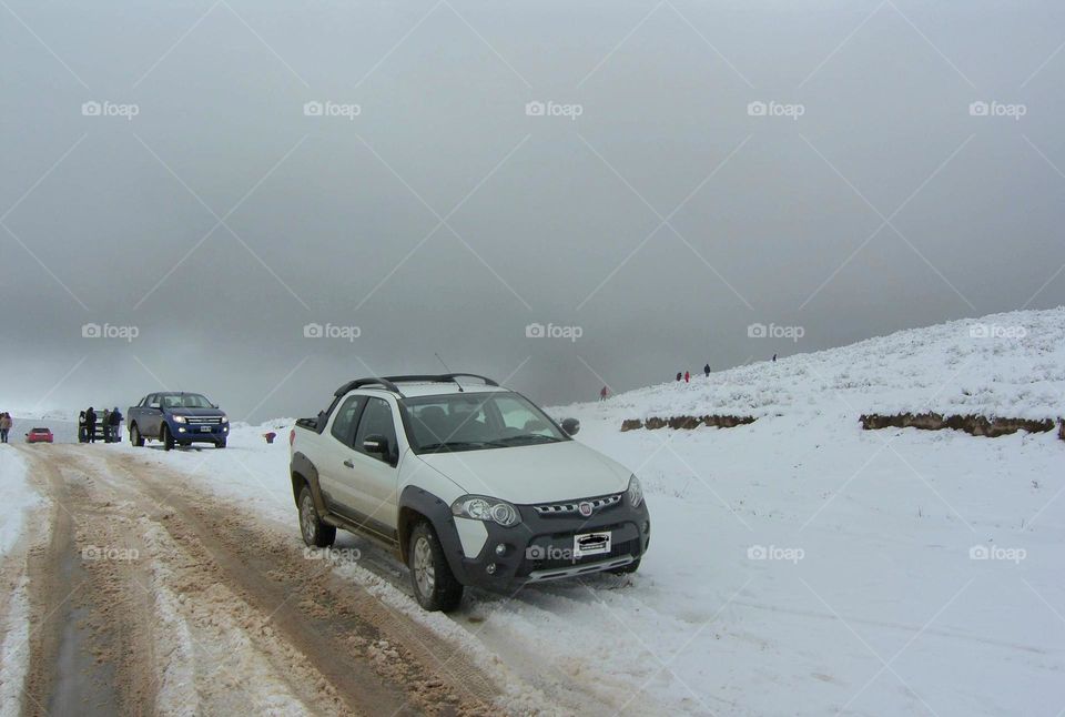 usar el auto en la nieve