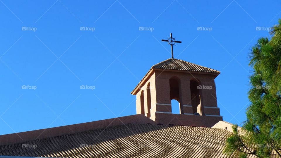 Church bell tower