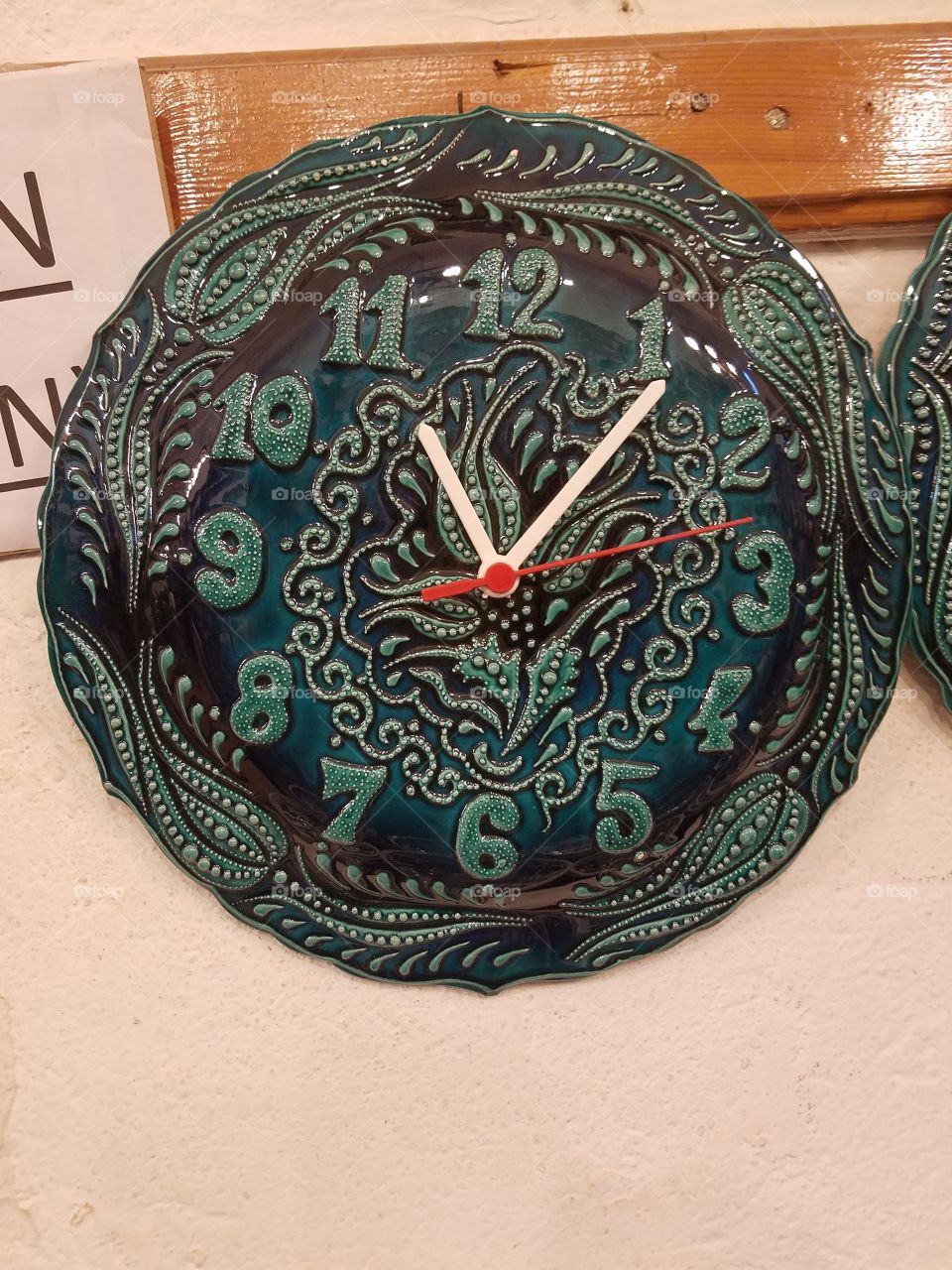 pottery clock in the pottery house in Cappadocia Turkey