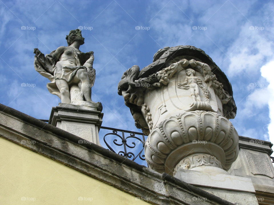 Statues in The Vrtba Garden, Prague