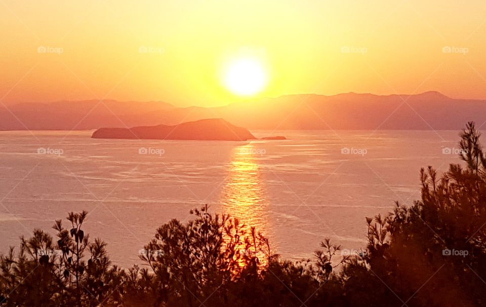 Greek sunset Chania