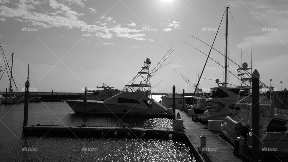 boats grayscale