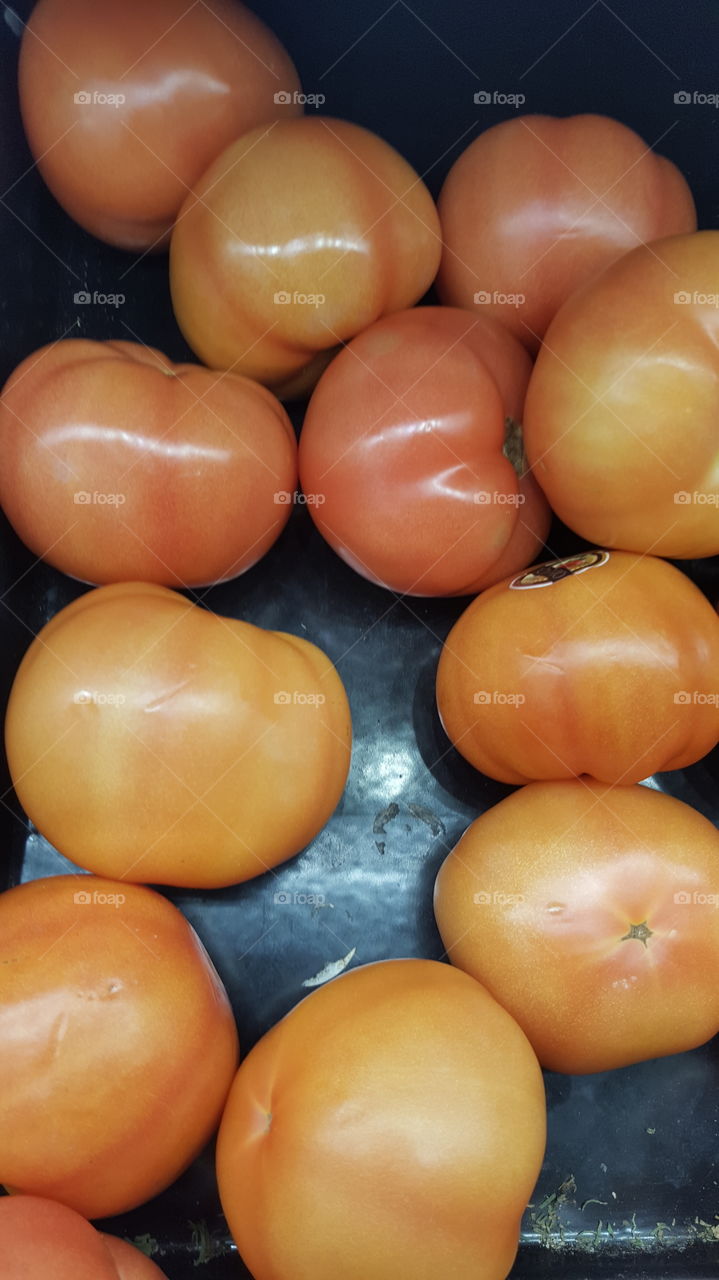 vine ripe  tomatoes.