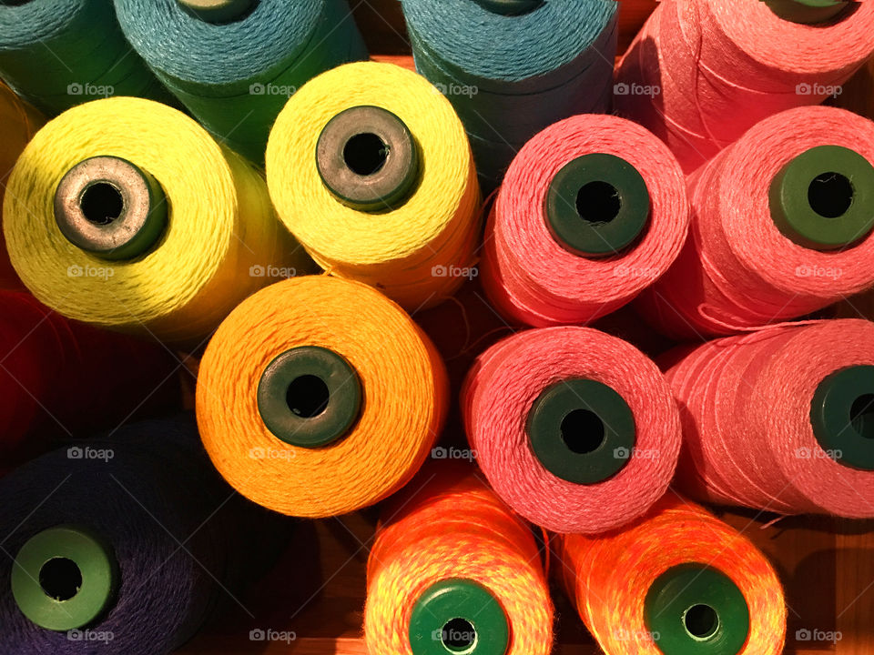 Colorful thread for textile
