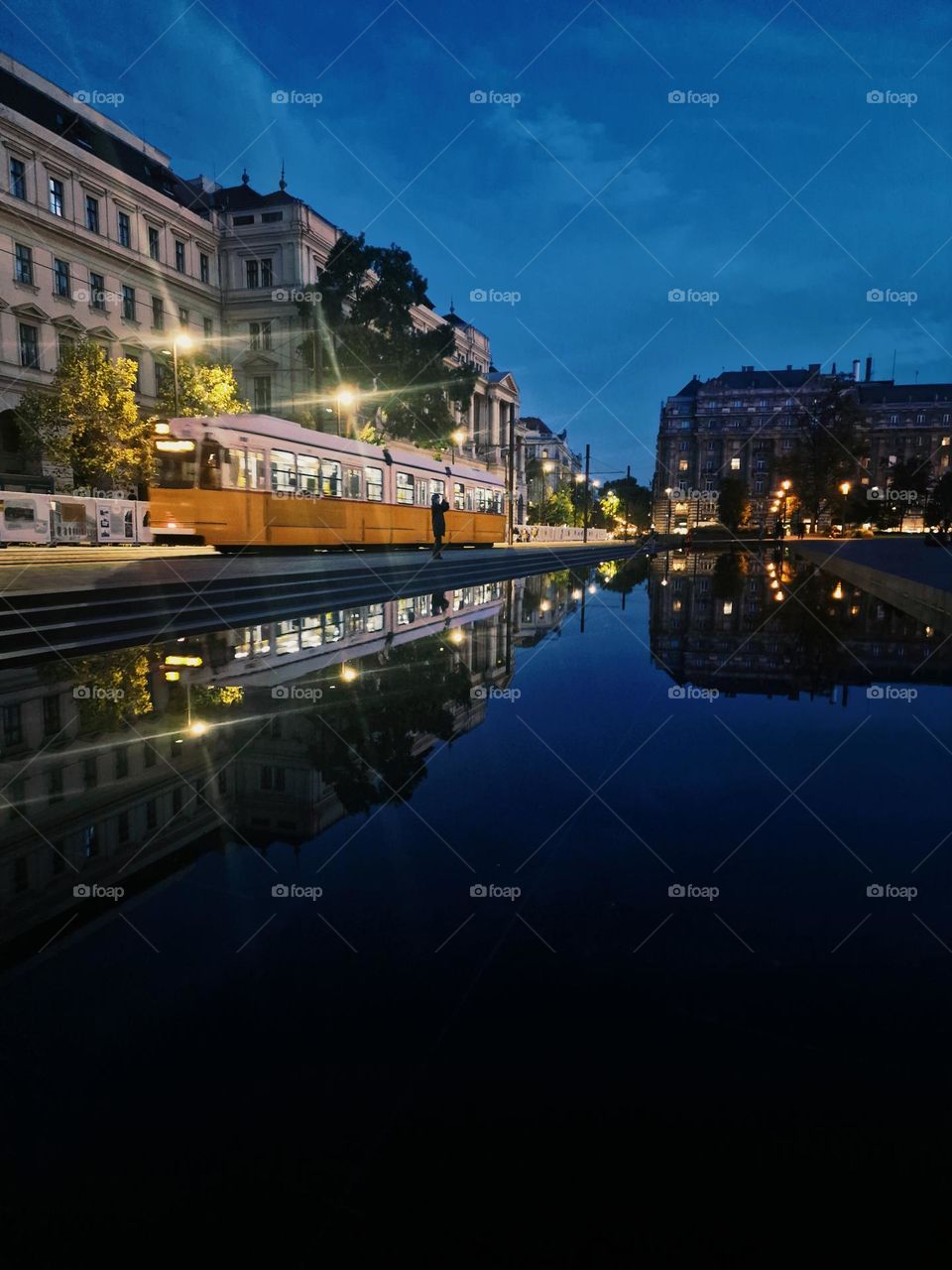 the tram in Budapest