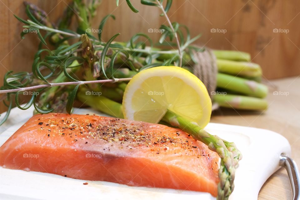 Close-up of salmon