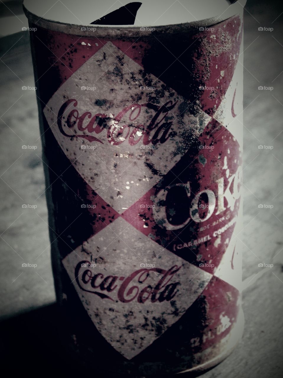 antique Coke can