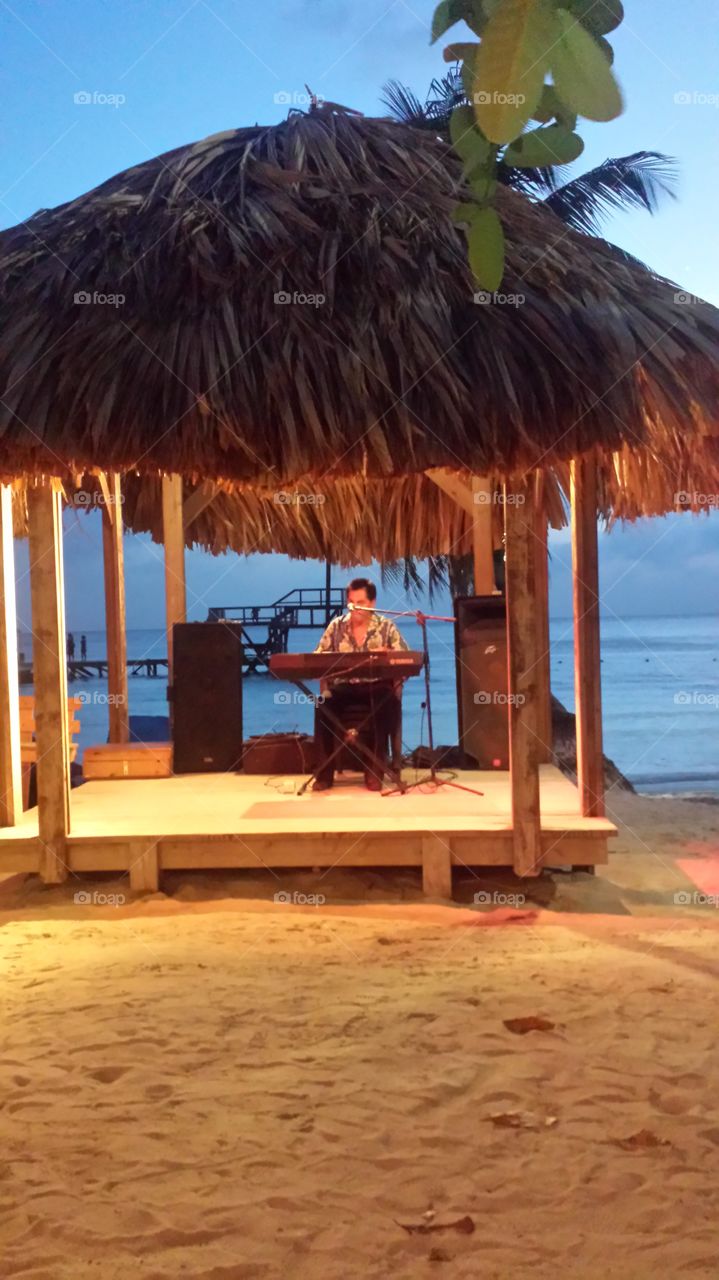 Tropical Musician Relaxing