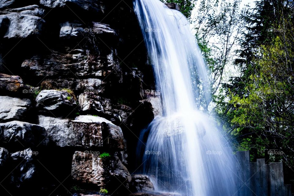 Waterfall . National Zoo waterfall