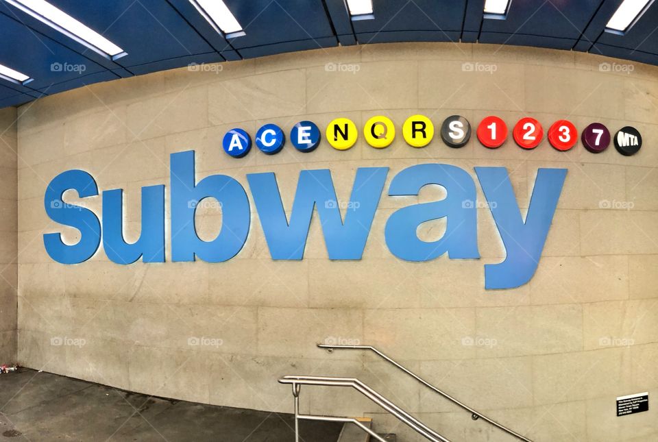 Subway sign