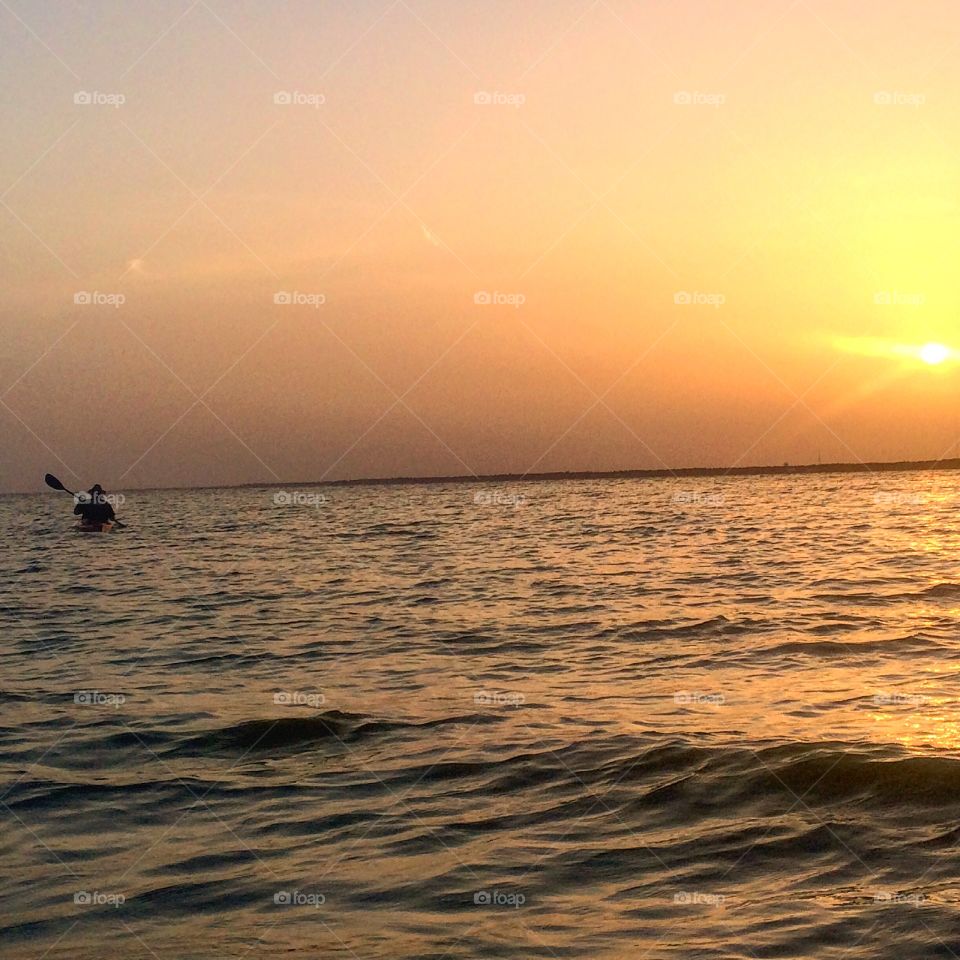 Kayaking Sunset