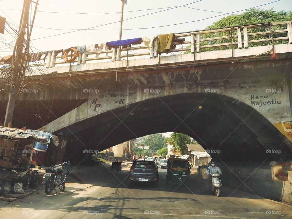 Indian overbridge