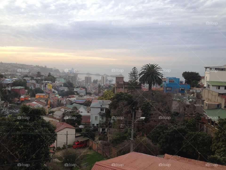 Valparaíso. Valparaíso, "bride of the ocean," from the home of Pablo Neruda