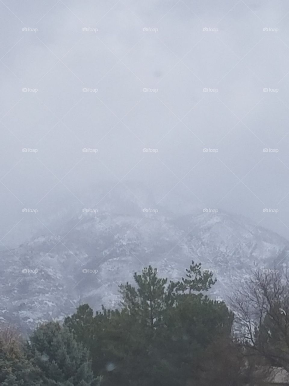 snow on the rocky mountains