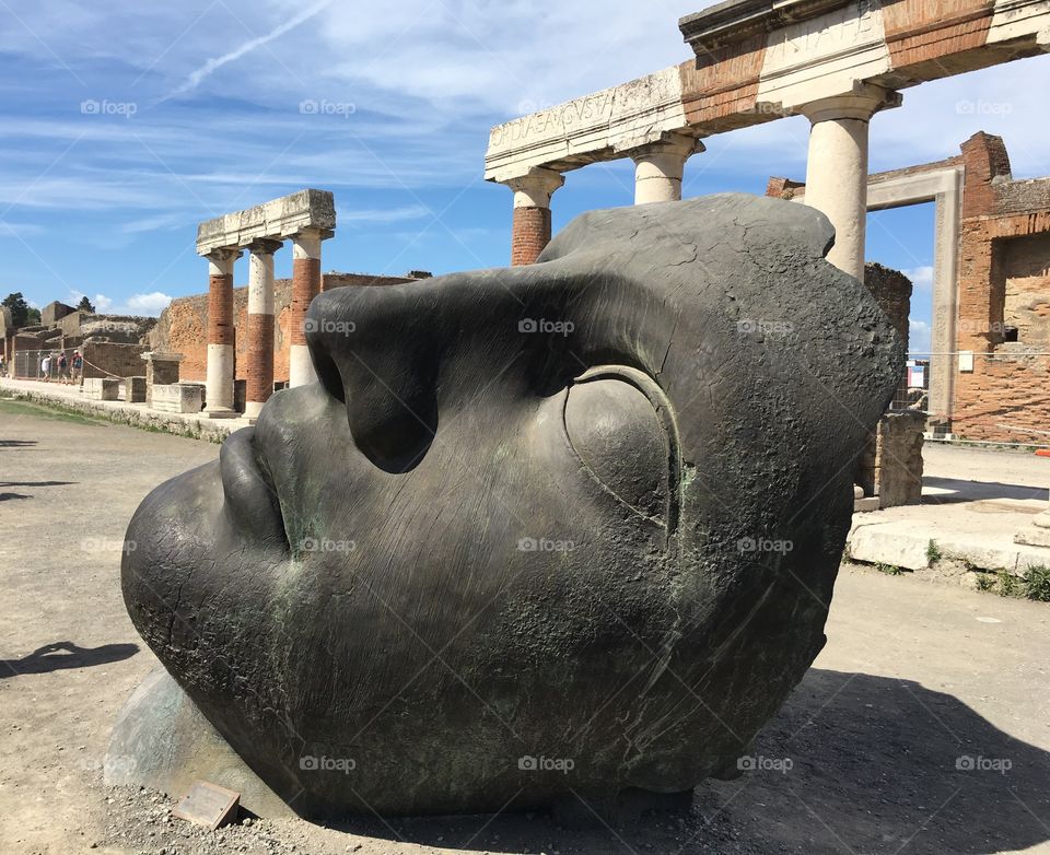 Face Sculpture Pompeii 