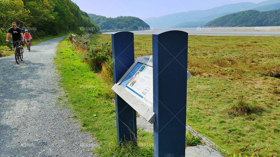 Trail. Mawddach trail Wales 