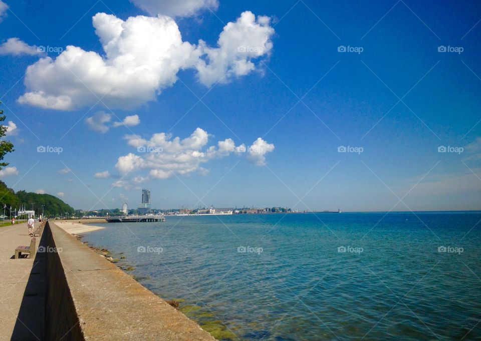 Summer morning in Gdynia Poland 