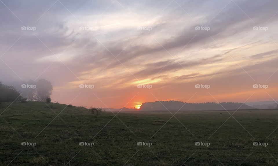 Beautiful dusk, Sweden, Skåne