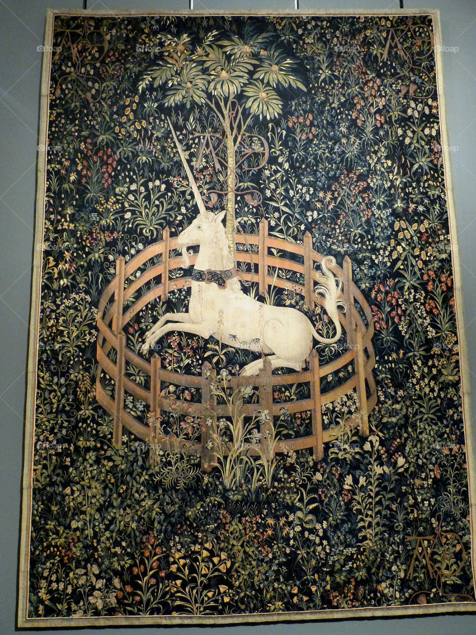 one of the unicorn tapestries