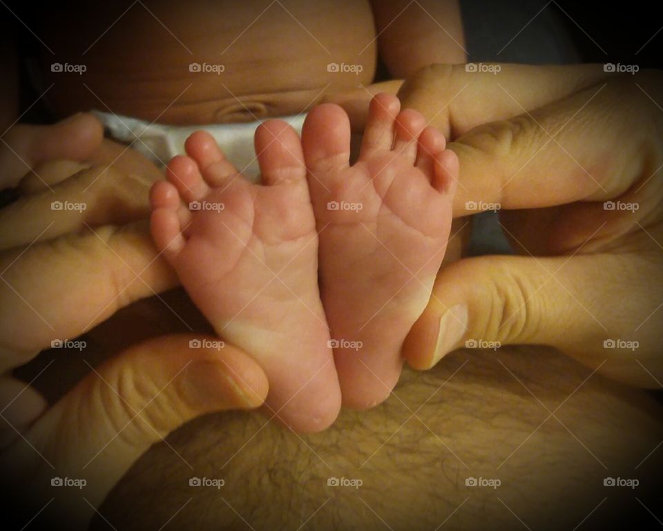 Newborn Baby Heart Shaped Feet