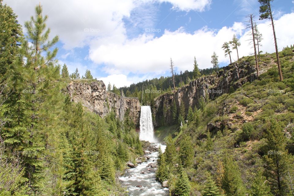 Waterfall. Waterfall near Bend, OR