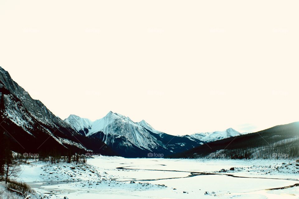 Landscape of the Canadian Rockies 