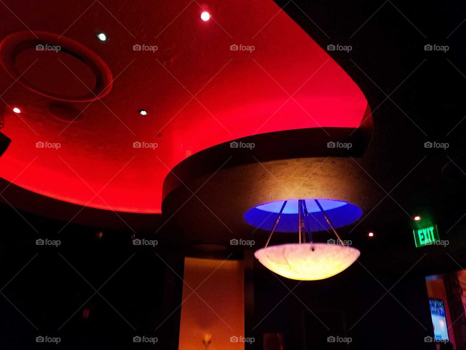 Blue Martini ceiling