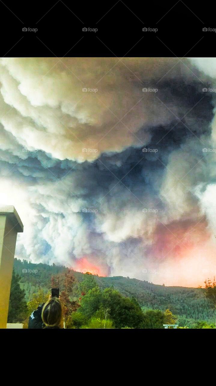 camp fire in California