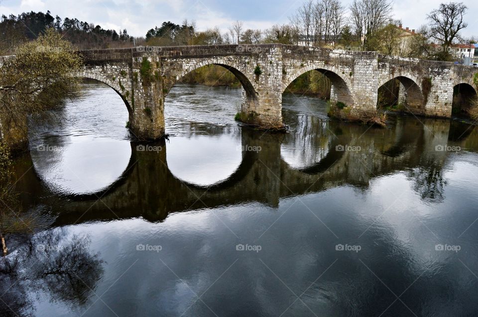 Old bridge over the river