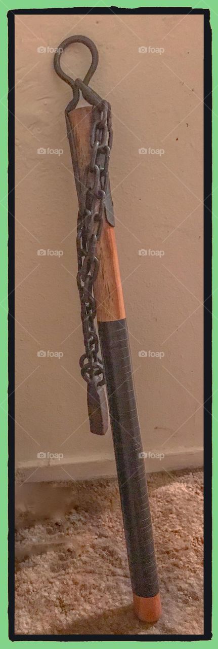 A battle-ready medieval military flail. An ideal weapon for martial arts training and working out.