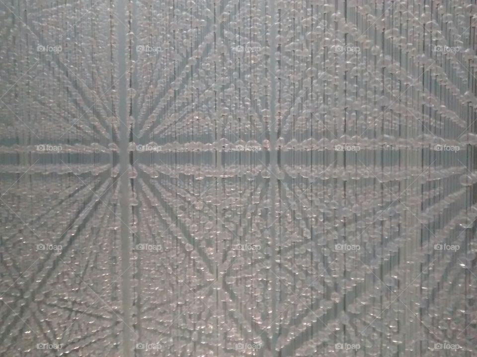 transparent spheres pattern. this is part of a museum un México City