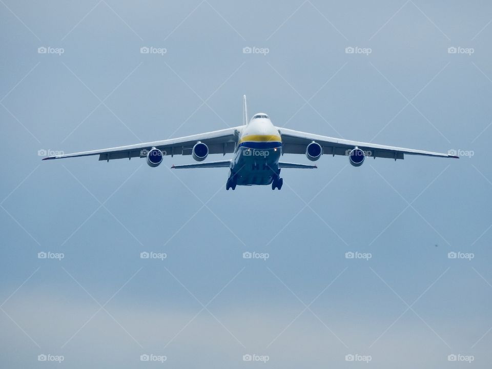 Antonov An-124 Ruslan large cargo plane, Antonov airport in Ukraine 05-05-2020