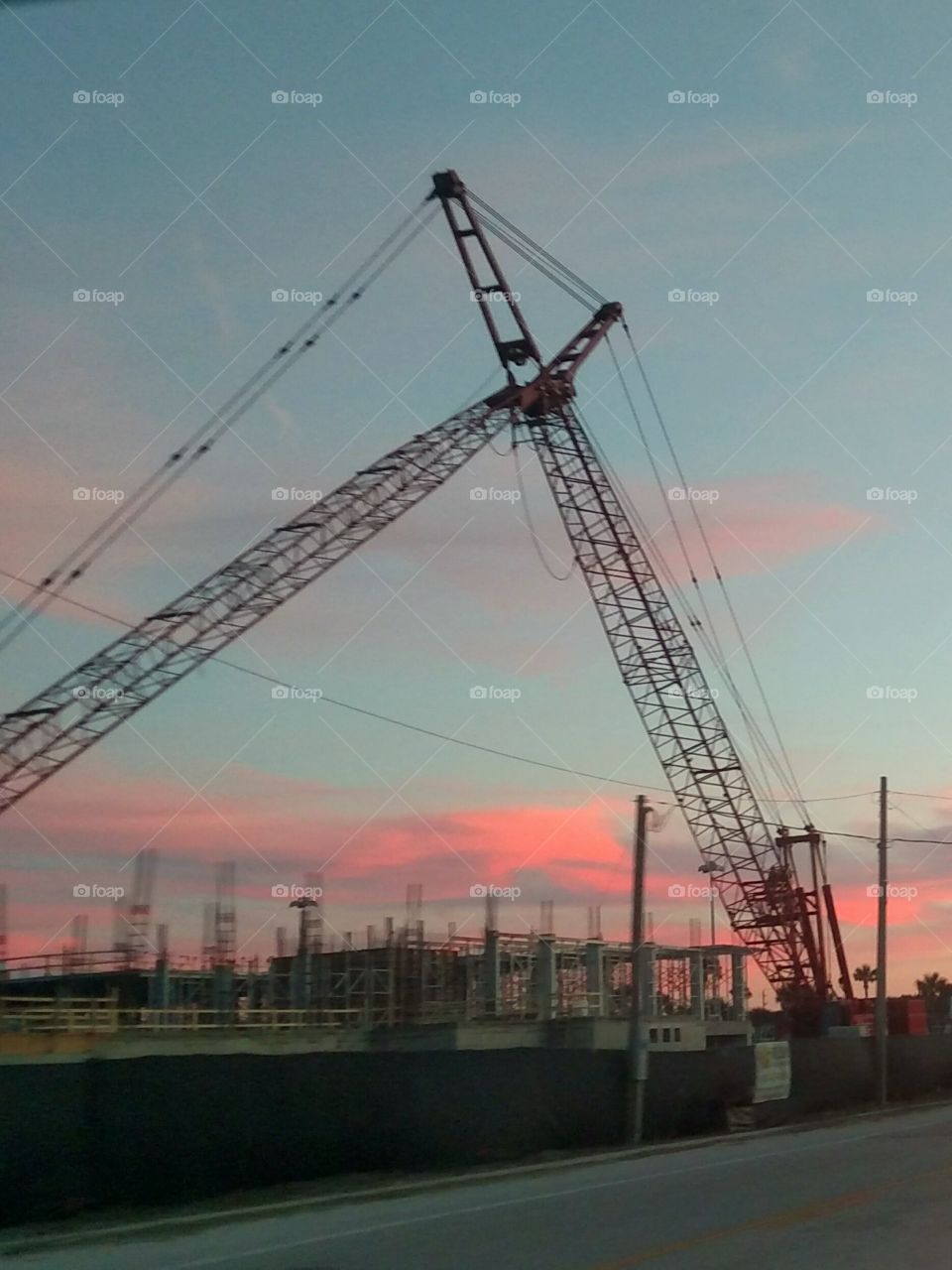 Construction in the Sunset