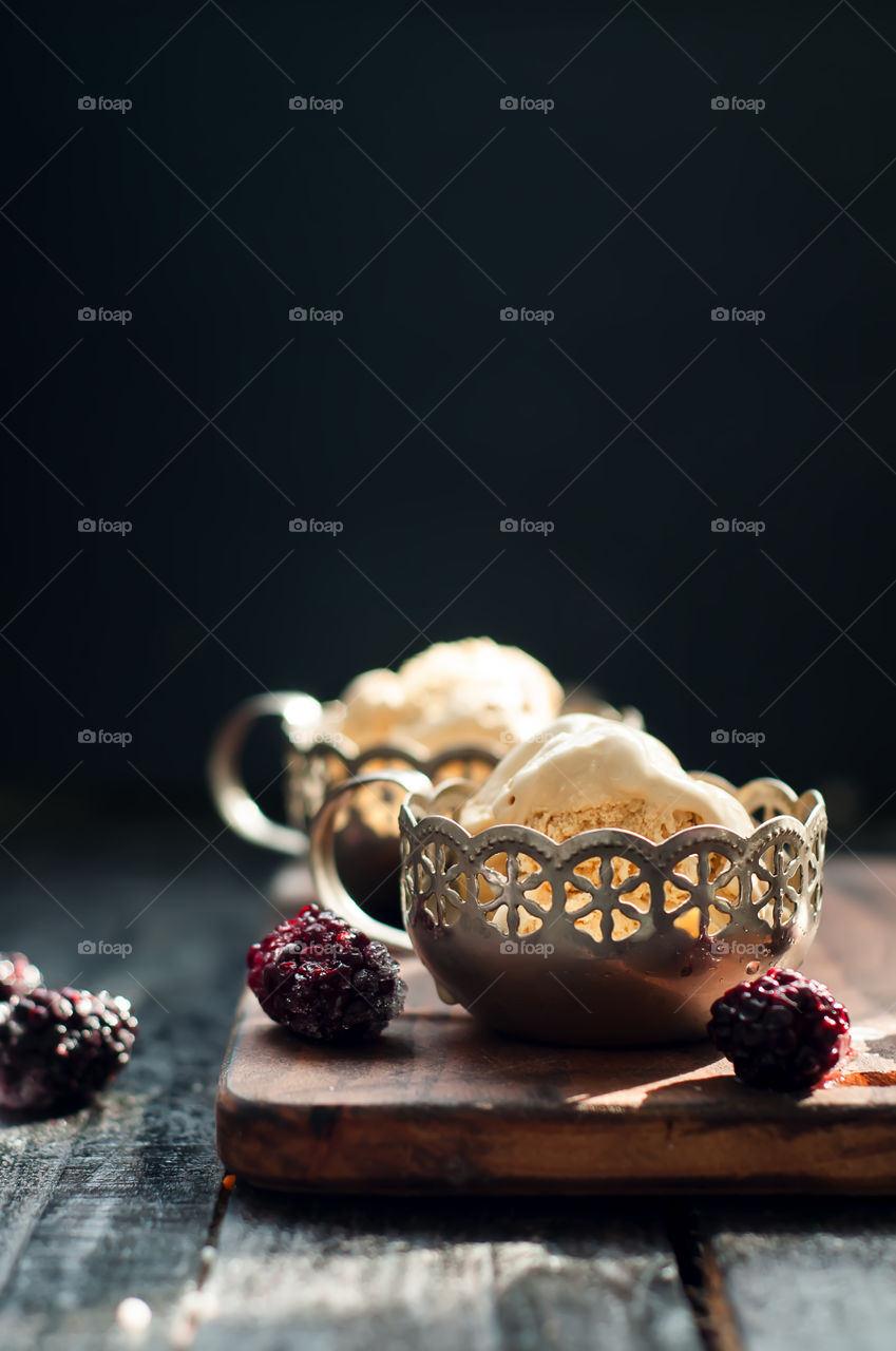 Close-up of ice cream in cup