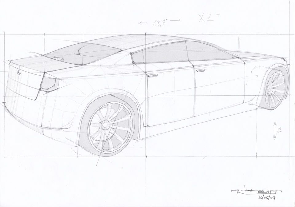 BMW concept car sketch