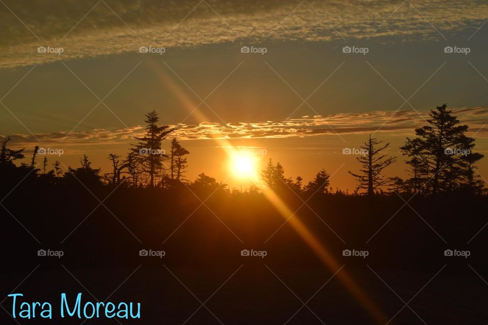 Sunset over Clark’s Harbour 
