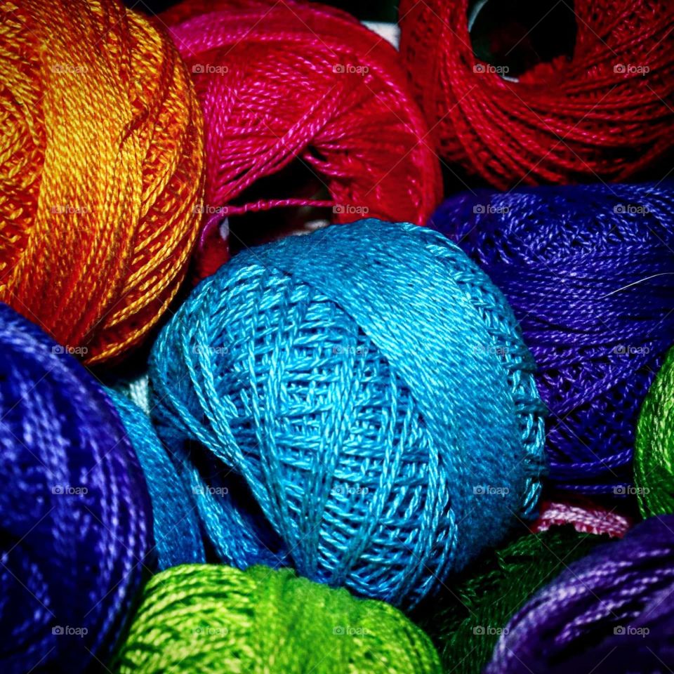 bright colorful string