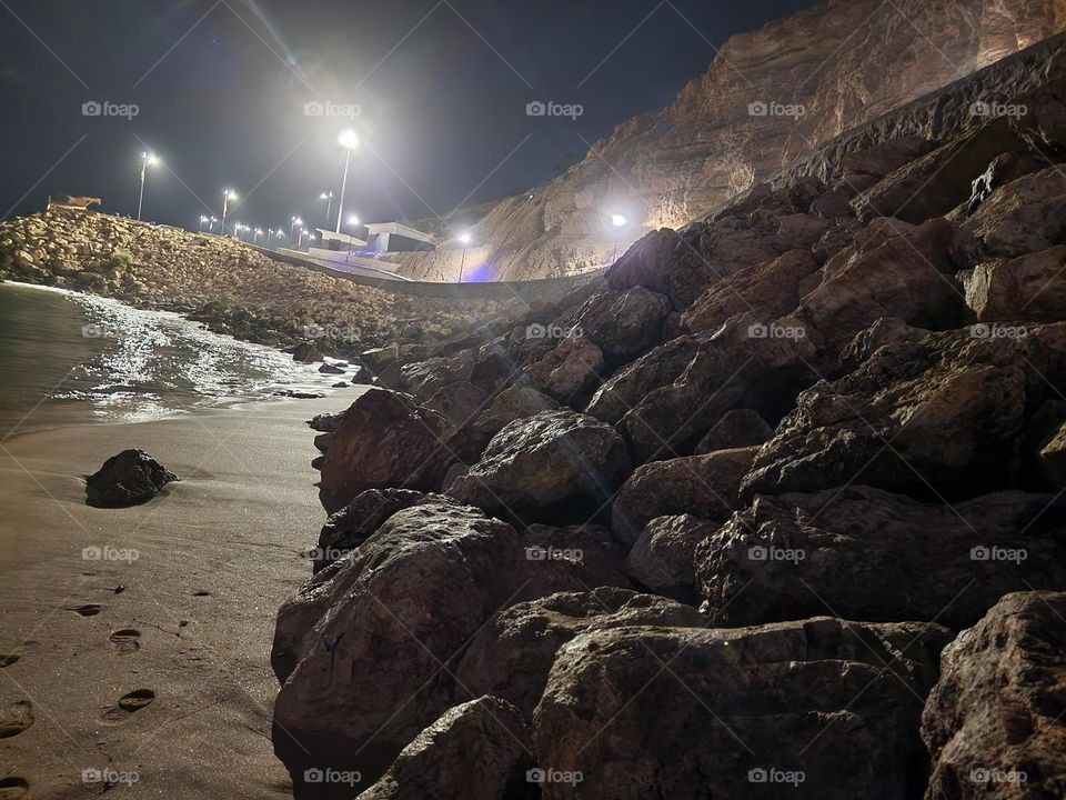 On the beach lastnight